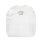 Famille de baleines(ファミールデバレーヌ)のマカロンモンスター Long Sleeve T-Shirt :back