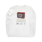 Trash BoxのLong T-shirt White. “TV” ロングスリーブTシャツの裏面