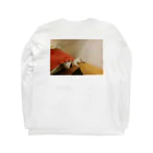 やることないののタタミは茶白ねこ Long Sleeve T-Shirt :back