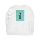 www / SHANKGIRLのwanatabe バックプリントロングTシャツ(bluegreen) Long Sleeve T-Shirt :back