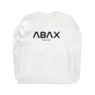 ABAX DIAMOND co.のABAX DIAMOND co. space logo 3point ロングスリーブTシャツの裏面