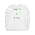 GreenLifeのFAKEorREAL Long Sleeve T-Shirt :back