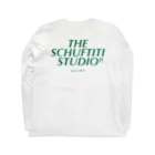 Schuftiti (シュフティティー)のThe Schuftiti Studio (グリーン) Long Sleeve T-Shirt :back