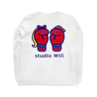 総合格闘技・フィットネス studio Willのstudio Will×INGRID ロングスリーブTシャツ_D1 ロングスリーブTシャツの裏面