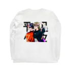 トドメ研究室のHEY BON 黒字バックプリントT Long Sleeve T-Shirt :back