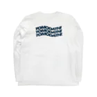 KOJI OSHIRO_WEB STOREのTOMODATHI wave WHITE×NAVY ロングスリーブTシャツの裏面