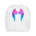 Angel channeling Art 天使のお部屋の天使の羽根2 Long Sleeve T-Shirt :back