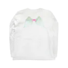 メルティカポエミュウのキャンディのクリスマスパーティー🎄(せなかに天使の羽) Long Sleeve T-Shirt :back