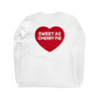 SWEET AS CHERRY PiEのMiss Valentine. (BLACK LOGO) Long Sleeve T-Shirt :back