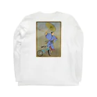 nidan-illustrationの"bmx samurai" #2 ロングスリーブTシャツの裏面