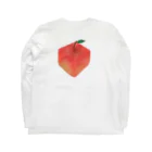 らむね👻の四角いりんご🍎 ロングスリーブTシャツの裏面