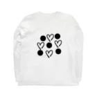 Heart bubblesのHeart Bubbles ロングスリーブTシャツの裏面