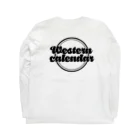 Western calendarの西暦 1991年 Western calendar  ロングスリーブTシャツの裏面