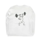 めぇめぇ羊のバーベル上げ Long Sleeve T-Shirt :back