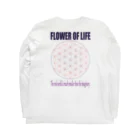 K'sDesignWorksのflower of life Long Sleeve T-Shirt :back