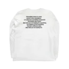 SerendipityのSerendipity Logo Longsleeve / White ロングスリーブTシャツの裏面