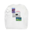 カメラマンと猫のお店の千里の道も一歩から Long Sleeve T-Shirt :back