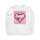 ミジワールドSUZURIショップのプエちゃん LOVE Long Sleeve T-Shirt :back