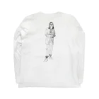 moca のamerican girl2 Long Sleeve T-Shirt :back