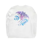 ma.le-hand〜持ち運べる海®〜ﾏﾚﾊﾝﾄﾞのオリジナルデザイン Long Sleeve T-Shirt :back