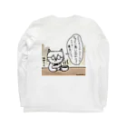 万枚ちゃんの珈琲ネコの日常〜コロンビア〜 Long Sleeve T-Shirt :back