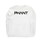 PHANT-ﾌｧﾝﾄ-のシャチ/黒字 Long Sleeve T-Shirt :back