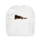 水彩屋のサビ猫で虎柄 Long Sleeve T-Shirt :back