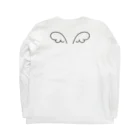 【USAGISKI】(ウサギスキー)のHello,I'm Angel. 黒字両面印刷 Long Sleeve T-Shirt :back