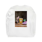 神泉manu'a beer clubのPEOPLE W/SIDE Long Sleeve T-Shirt :back