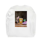 神泉manu'a beer clubのPEOPLE W/SIDE ロングスリーブTシャツの裏面