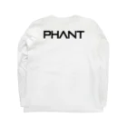 PHANT-ﾌｧﾝﾄ-のゴリラ/黒字 ロングスリーブTシャツの裏面