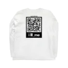 i lll_meのながいQRコードT/scan the QR code long T-shirt 롱 슬리브 티셔츠の裏面