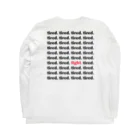 tired.のtired. おつかれロゴ Long Sleeve T-Shirt :back