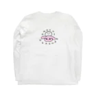 うみか【アニマル×食べ物】のお月見ないうさちゃん ロングスリーブTシャツの裏面