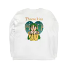 TSUKIKOU SHOP の投げキッス女の子 Long Sleeve T-Shirt :back