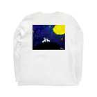 norinori819の鹿と星空　背面 Long Sleeve T-Shirt :back