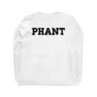 PHANT-ﾌｧﾝﾄ-のウルフ/黒字 ロングスリーブTシャツの裏面