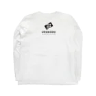 UROKODO Official Web Shopの黒ロゴ-長袖スリーブプリントTシャツ Long Sleeve T-Shirt :back