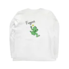 frogestのfrogest 背面カエル　シンプルロゴ Long Sleeve T-Shirt :back