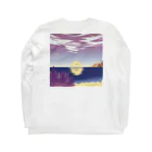 KanekoPetaのShimoda_purple_bule_pinkplane  Long Sleeve T-Shirt :back