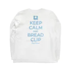 kg_shopの[☆両面] KEEP CALM AND BREAD CLIP [ライトブルー] ロングスリーブTシャツの裏面