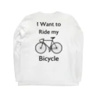 kg_shopの[★バック] I Want to Ride my Bicycle ロングスリーブTシャツの裏面