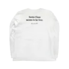 The World Of Annieのサンタクロースは暇そうにしています Long Sleeve T-Shirt :back