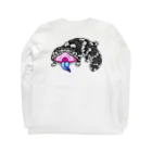 もむのふの爬虫類グッズやさんのマツカサトカゲちゃんバックプリント Long Sleeve T-Shirt :back