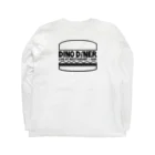 DINO DINERのアケミちゃんロゴ ロングスリーブTシャツの裏面