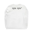 nya nya*の天使のバックショットねこ Long Sleeve T-Shirt :back