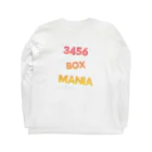 Maniac Number のManiac 3456Box Long Sleeve T-Shirt :back