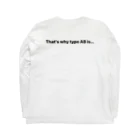 ふうちゃんのこれだからAB型は... Long Sleeve T-Shirt :back