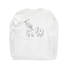 まさじまのYouth：Afterschool no.01(white) Long Sleeve T-Shirt :back