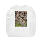 YumYumYumのきれいな桜 ロングスリーブTシャツの裏面